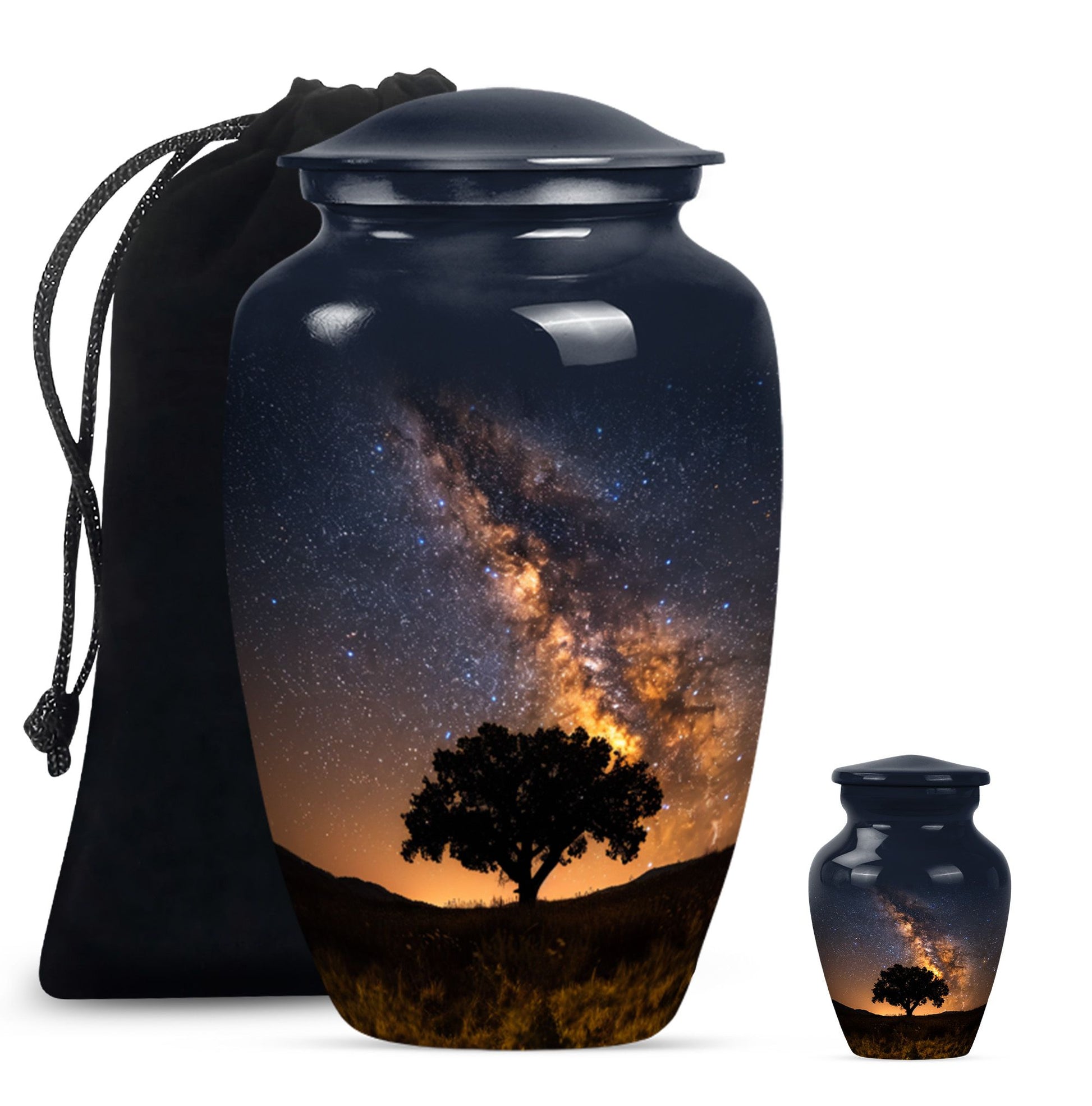 10-inch classic Galaxy Urn abstract design.