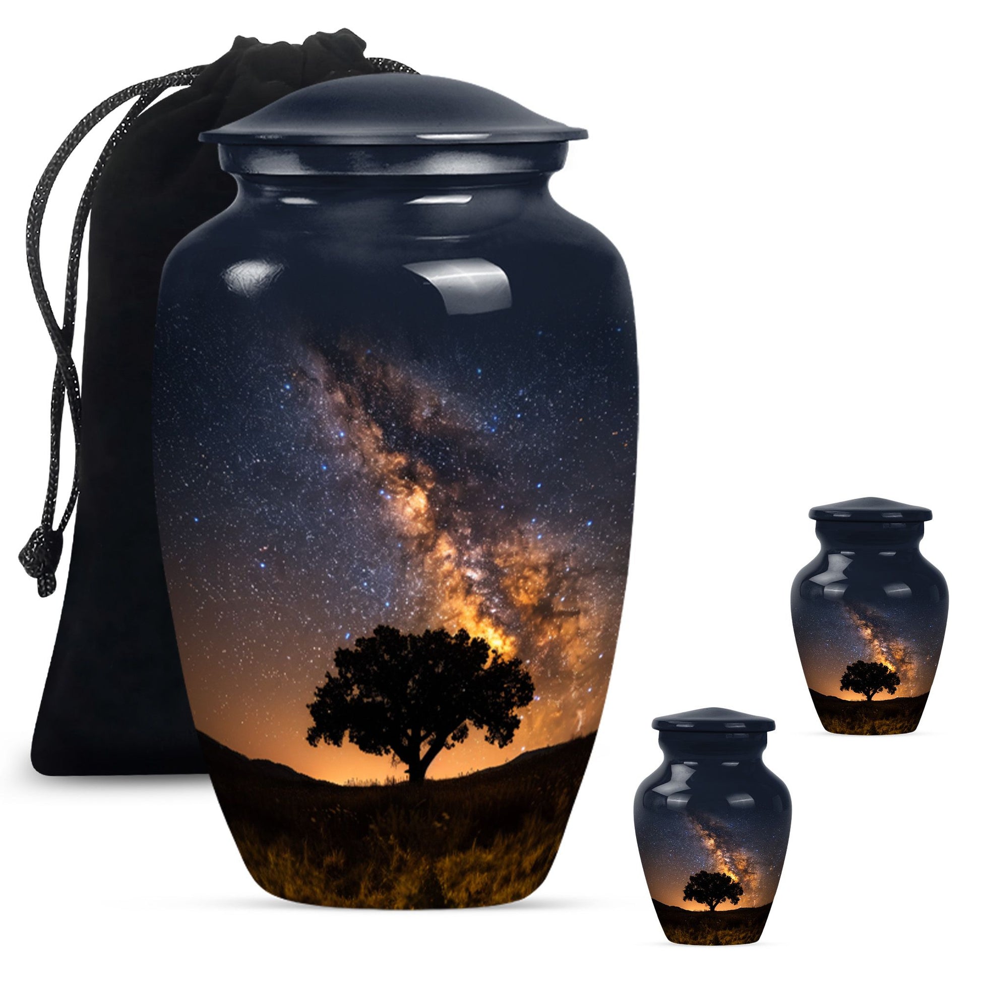 10-inch classic Galaxy Urn abstract design.