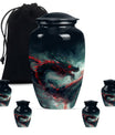 Dragon Small Urn For Ashes Funeral, Ashes Cremation Urn