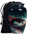 Dragon Small Urn For Ashes Funeral, Ashes Cremation Urn