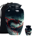 Dragon Small Urn For Ashes Funeral, Ashes Cremation Urn
