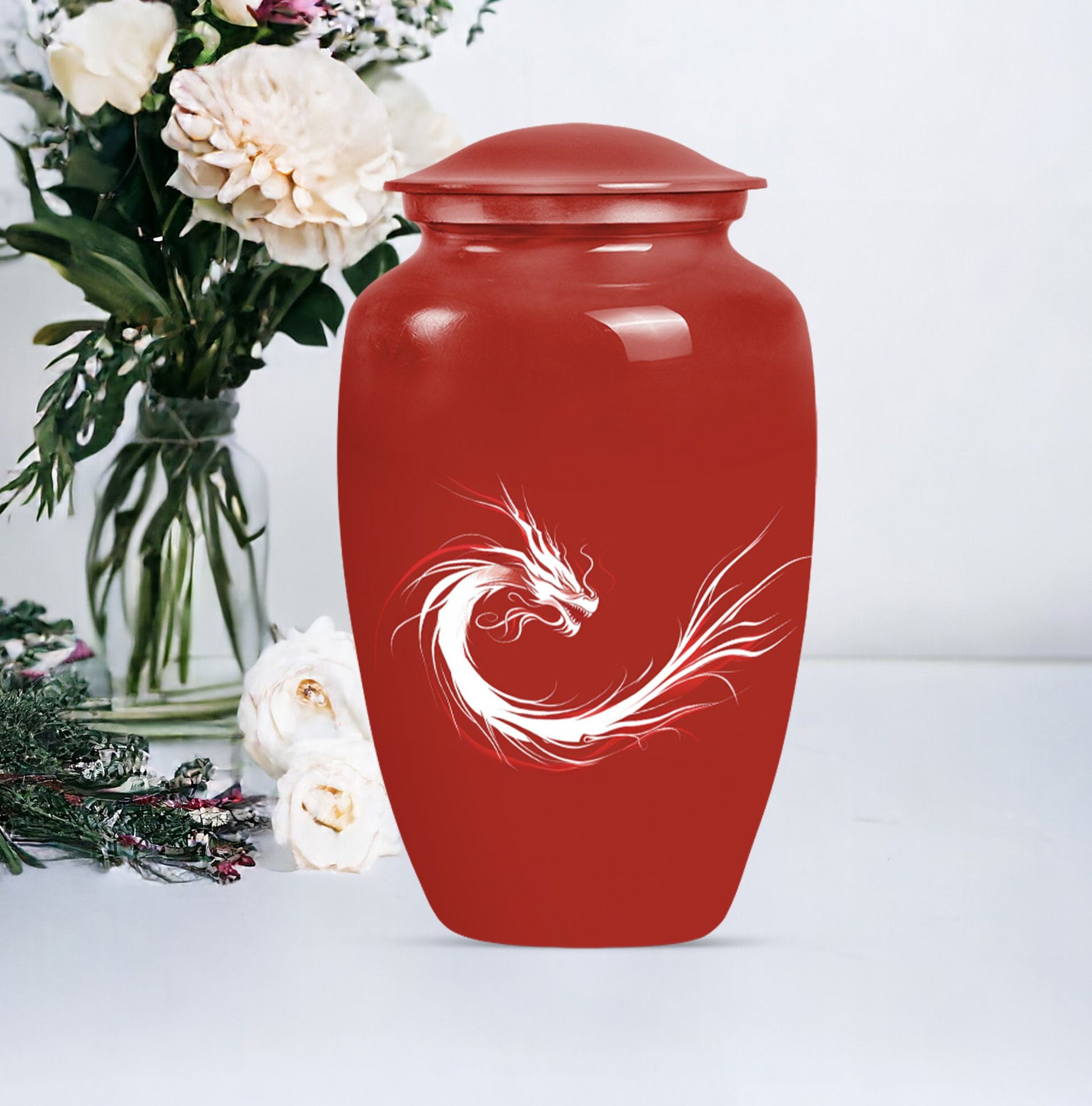 10-inch dragon urn for men