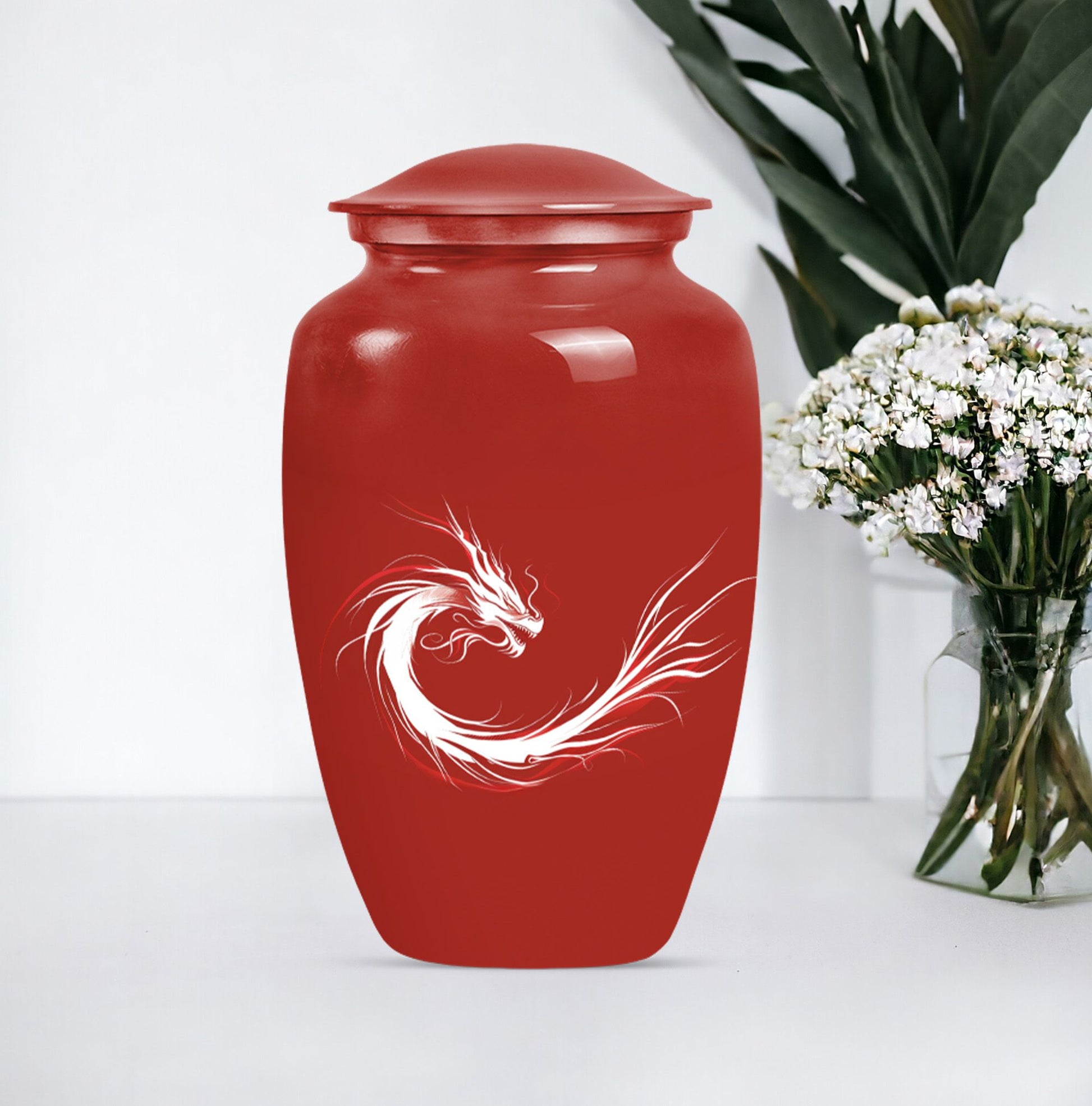 10-inch dragon urn for men