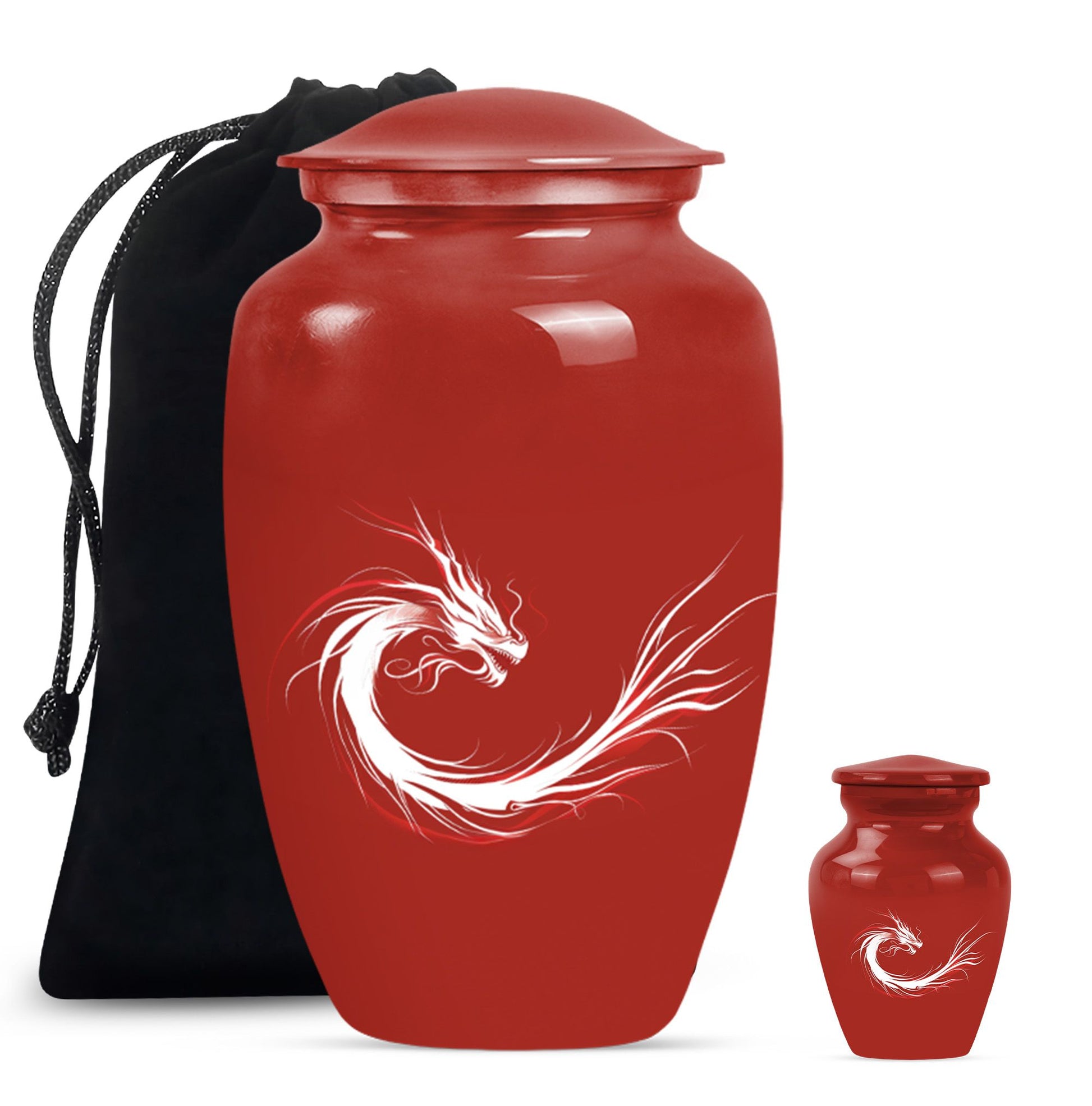 10-inch dragon urn for men