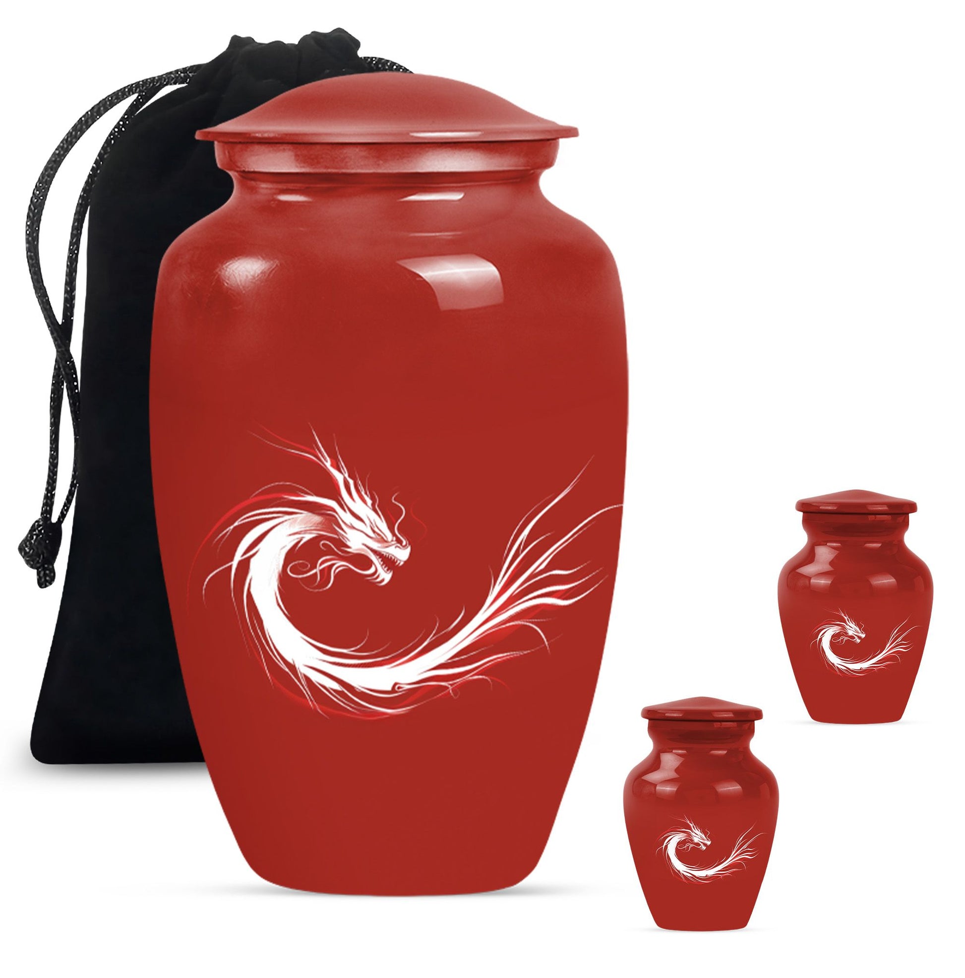 10-inch dragon urn for men