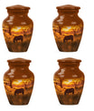 Zebra Small Urn For Human Ashes Funeral, Ashes Cremation Urn