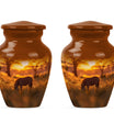 Zebra Small Urn For Human Ashes Funeral, Ashes Cremation Urn