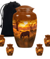 Zebra Small Urn For Human Ashes Funeral, Ashes Cremation Urn