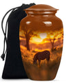 Zebra Small Urn For Human Ashes Funeral, Ashes Cremation Urn