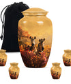 Zebra Urn For Human Ashes Dad Funeral, Ashes Urn