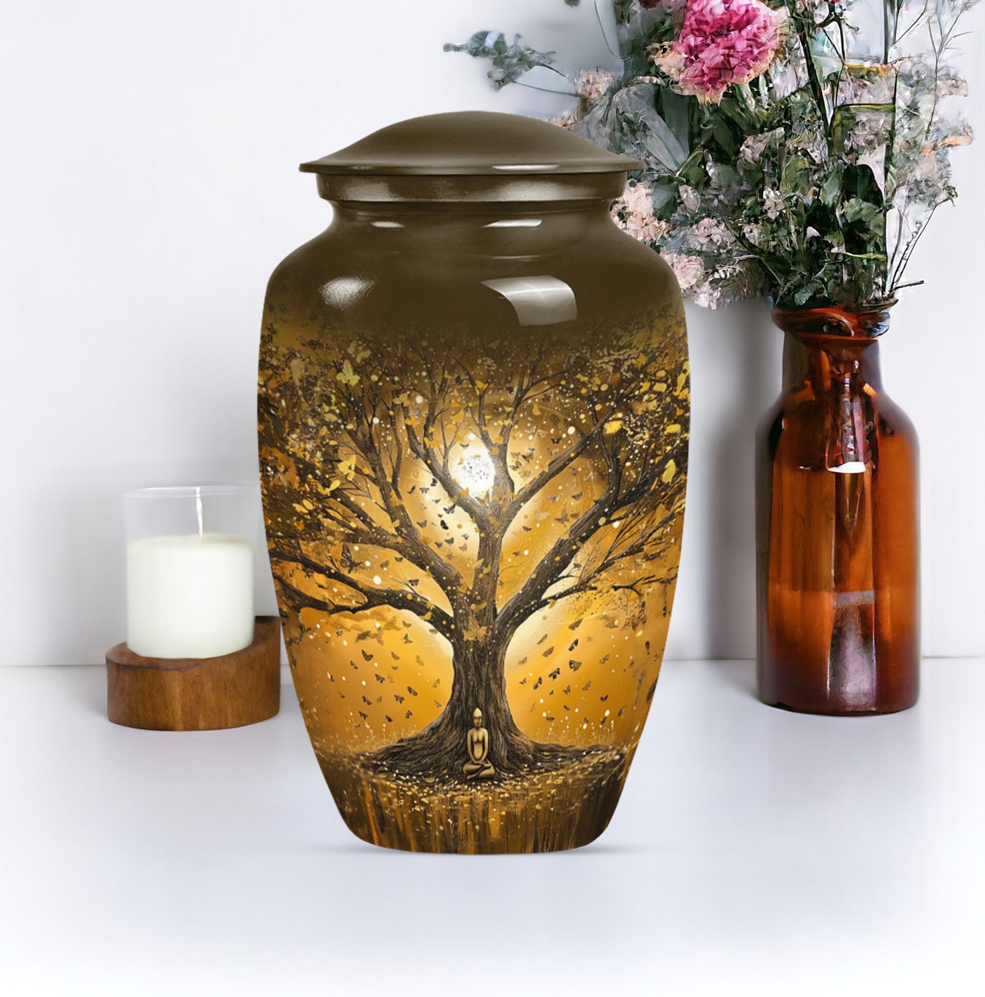 10-inch Tree of Life Urn, Classic Memorial Urn