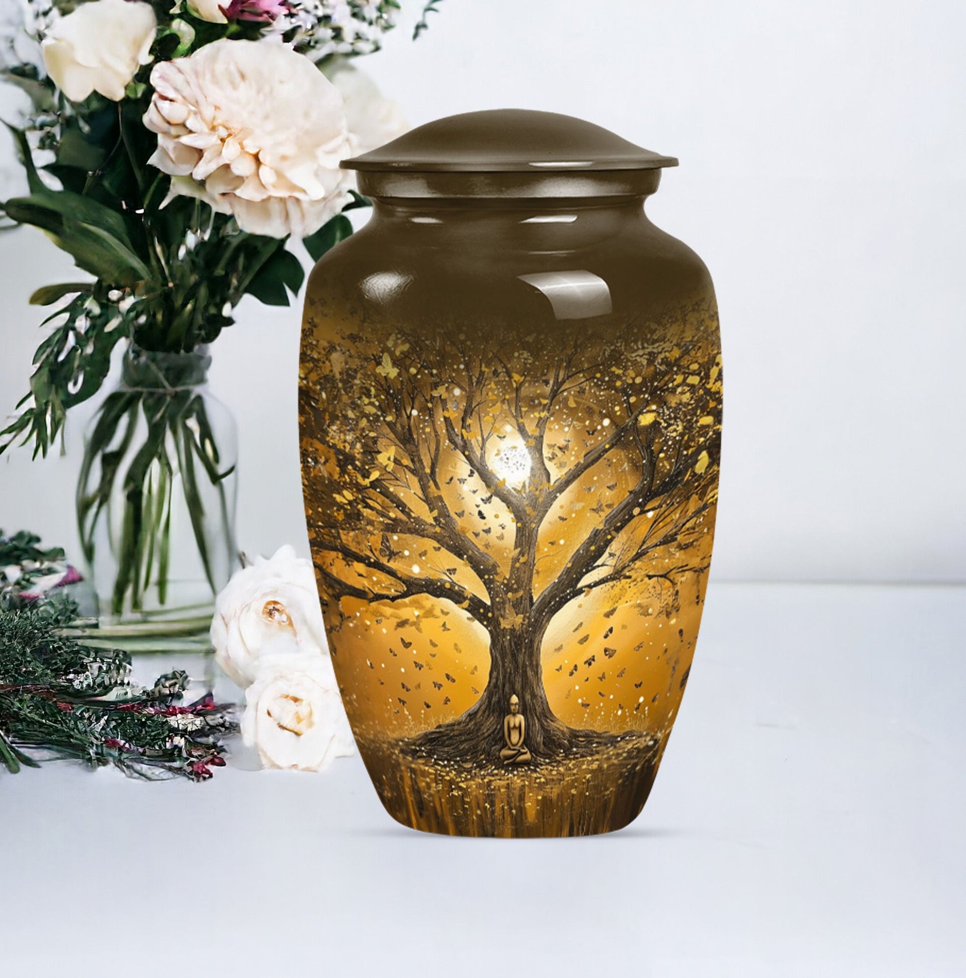 10-inch Tree of Life Urn, Classic Memorial Urn