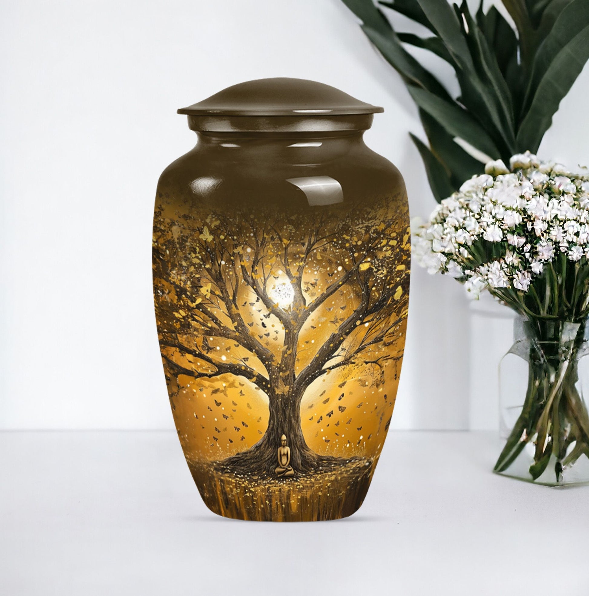 10-inch Tree of Life Urn, Classic Memorial Urn