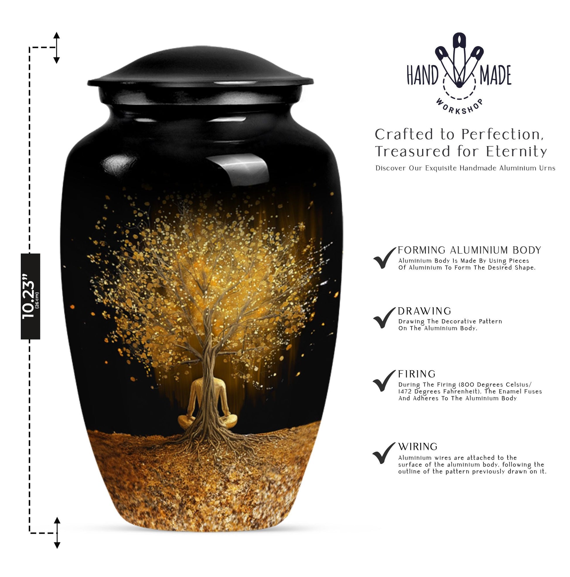 Tree of Life urn for cremation ashes.