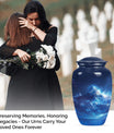 Classic 10 Inch Mountains Urn for ashes, Personalizable 