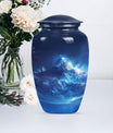 Classic 10 Inch Mountains Urn for ashes, Personalizable 