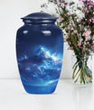 Classic 10 Inch Mountains Urn for ashes, Personalizable 