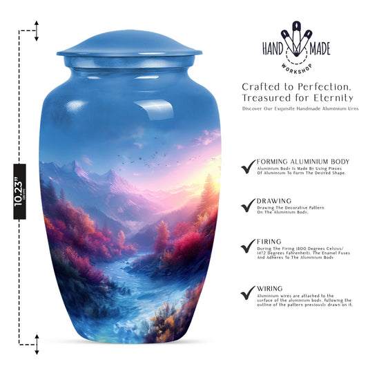 mountains urn for human ashes