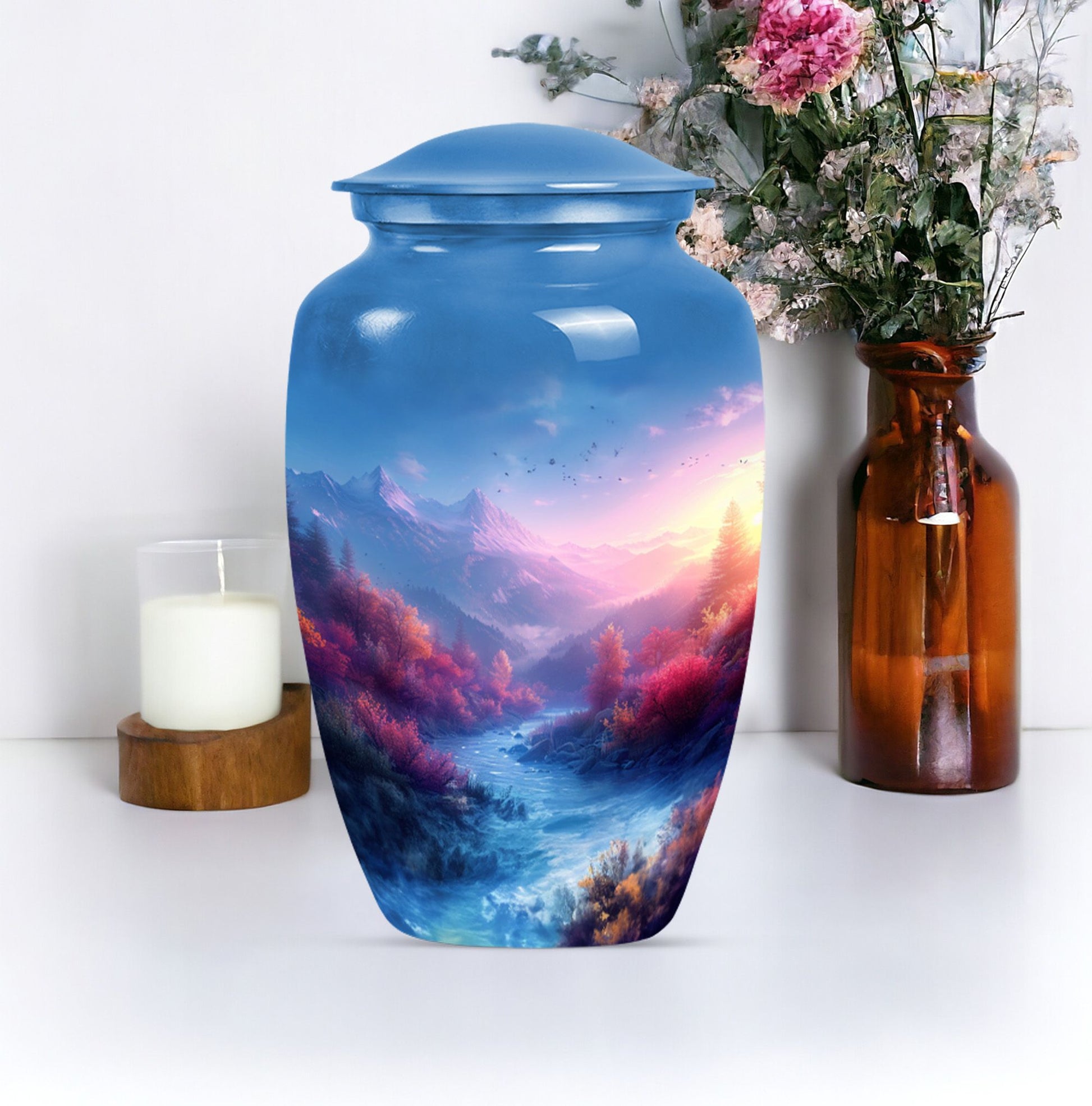 mountains urn for human ashes