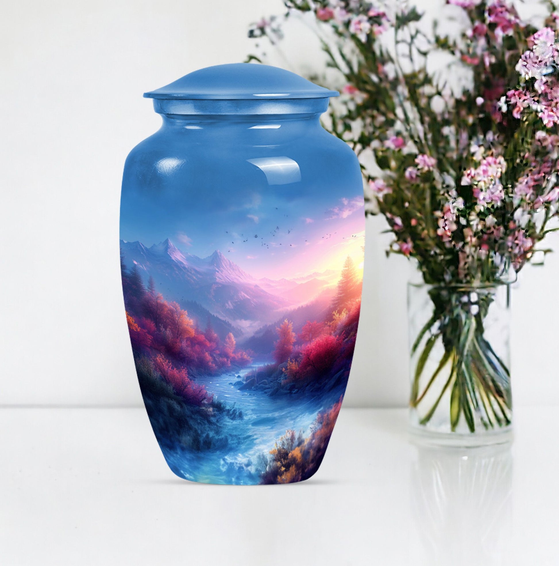 mountains urn for human ashes