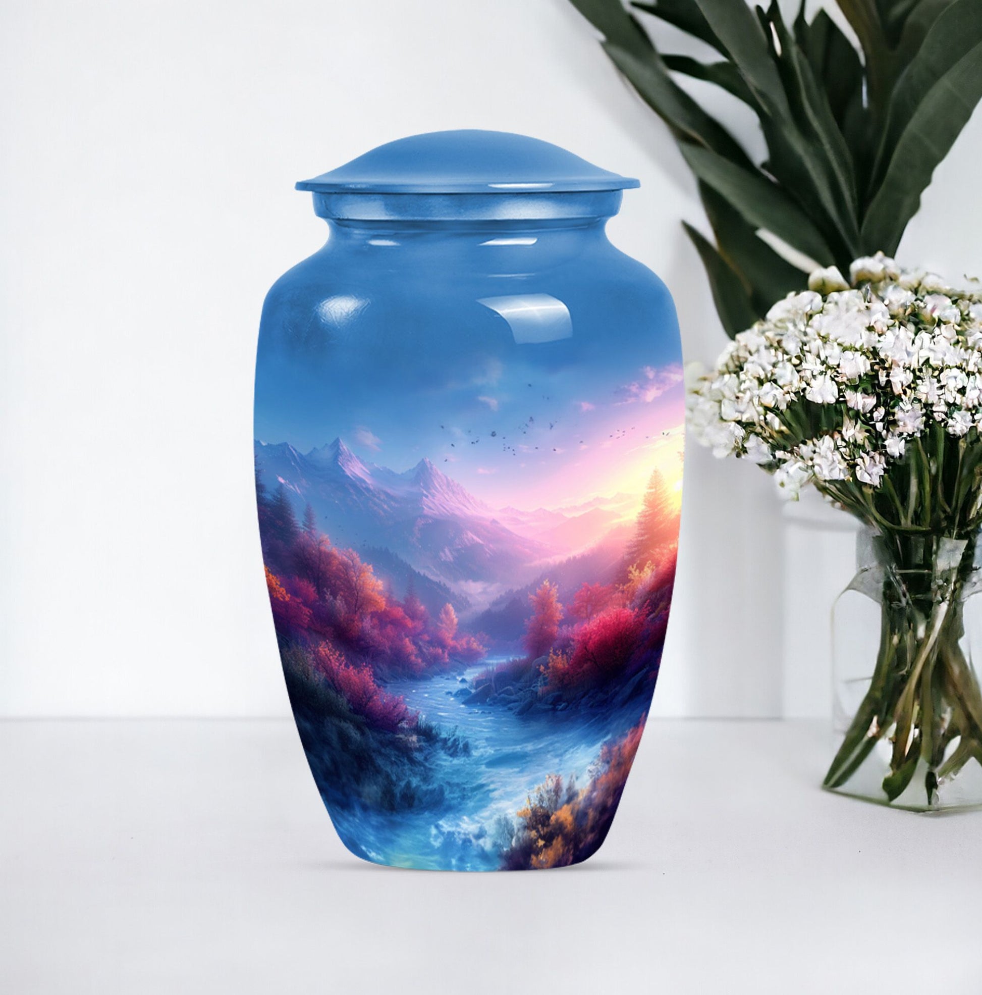 mountains urn for human ashes