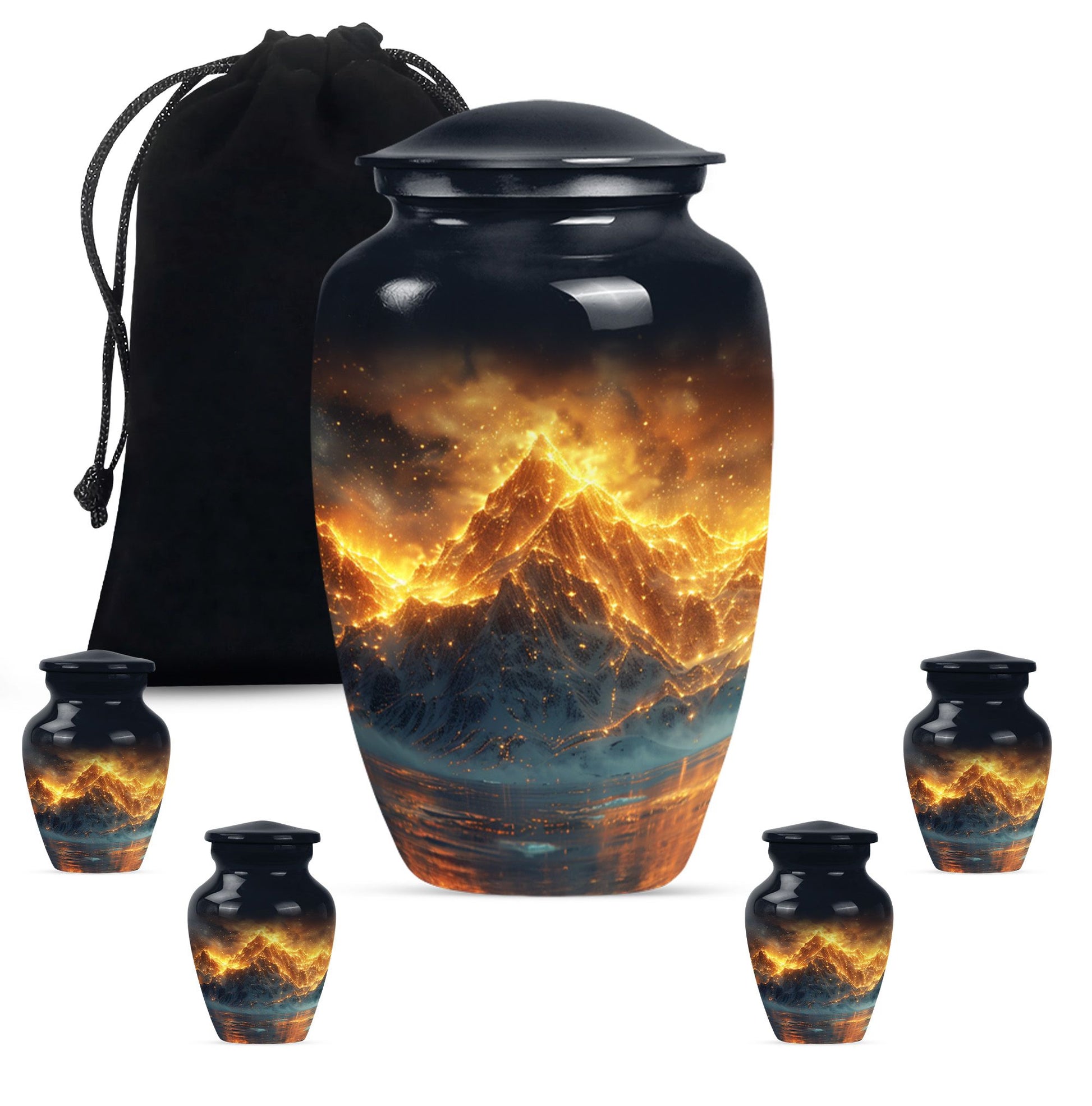 classic Mountains Urn for human ashes.