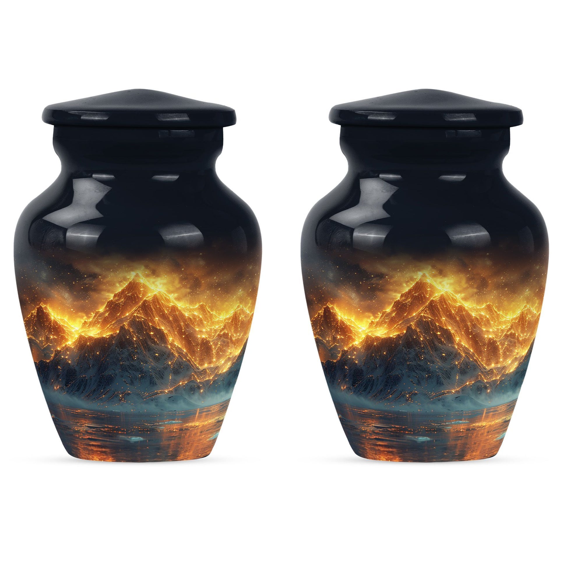 classic Mountains Urn for human ashes.