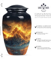 classic Mountains Urn for human ashes.