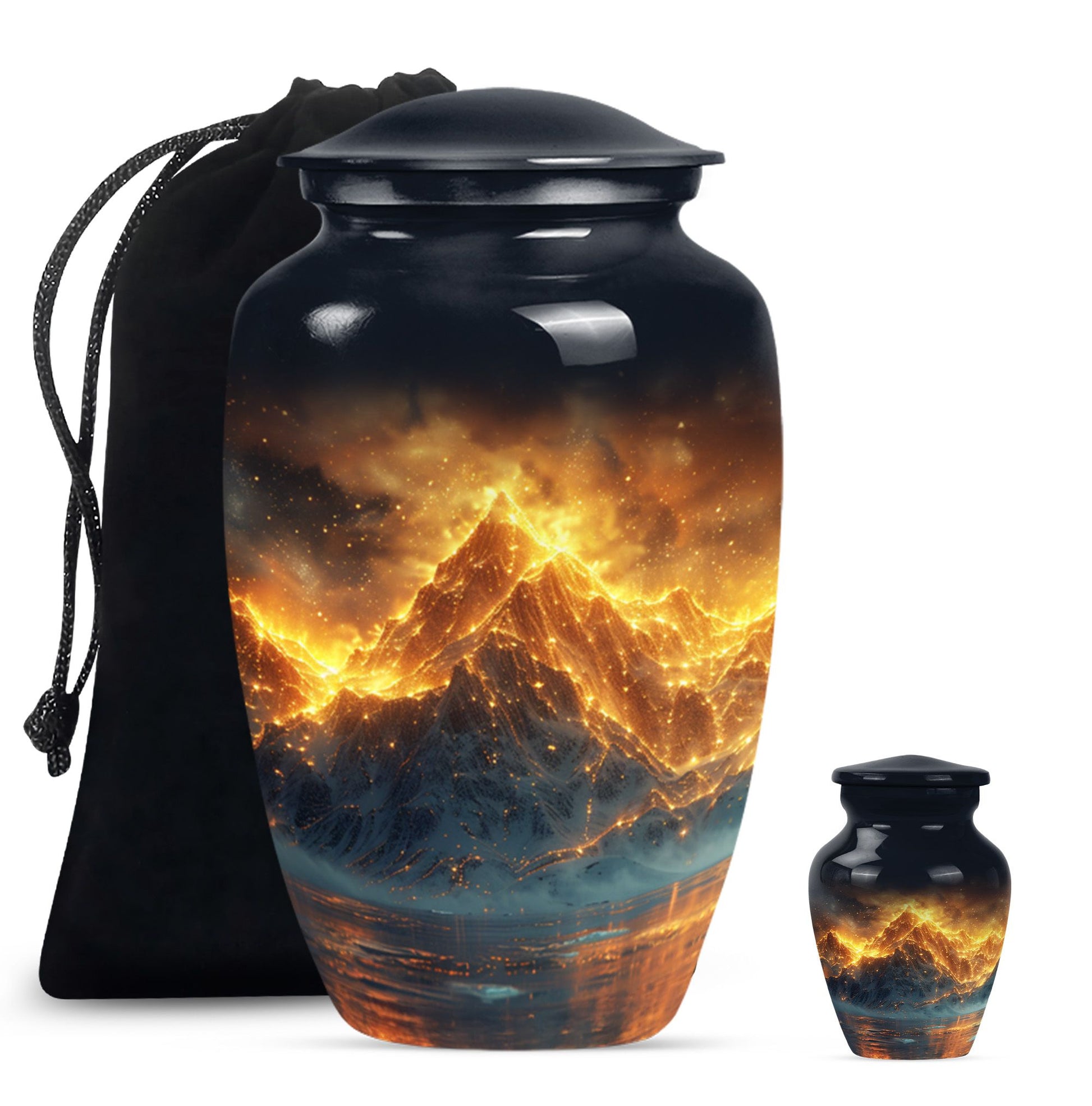 classic Mountains Urn for human ashes.