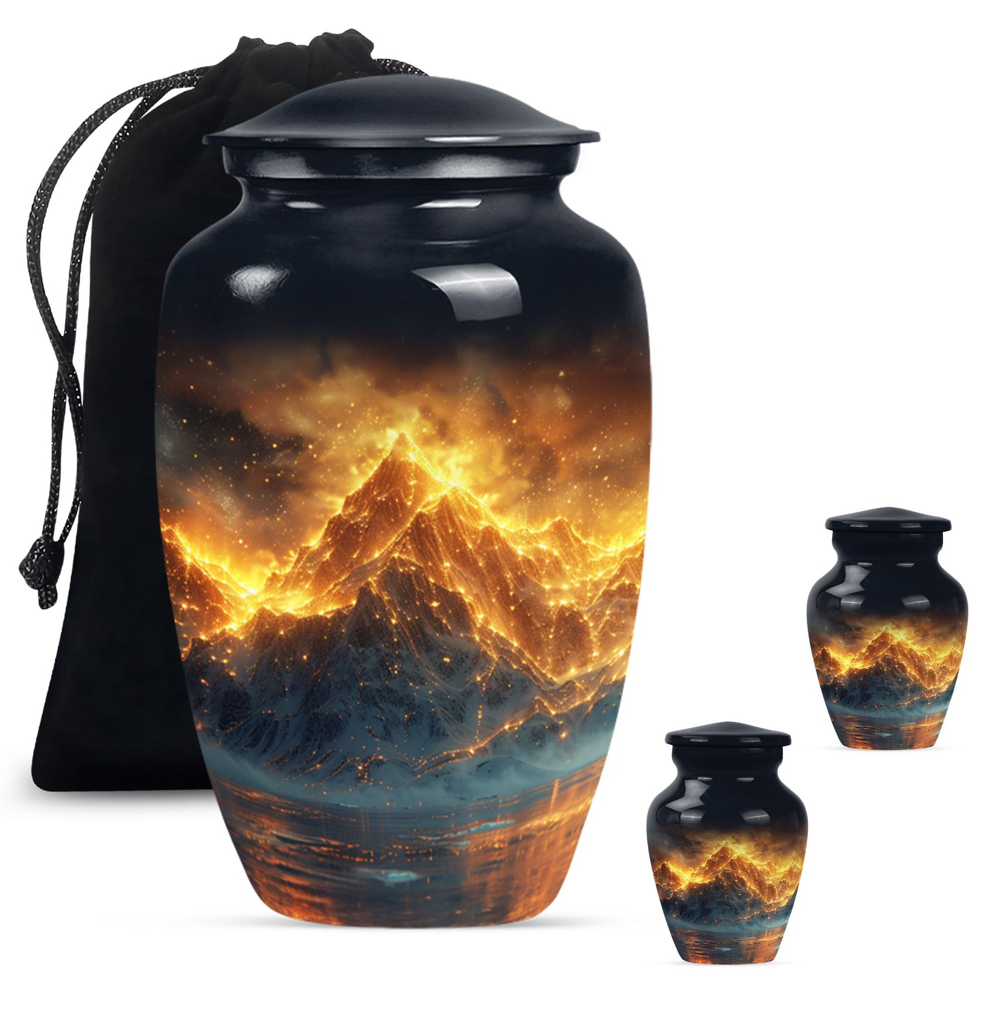 classic Mountains Urn for human ashes.