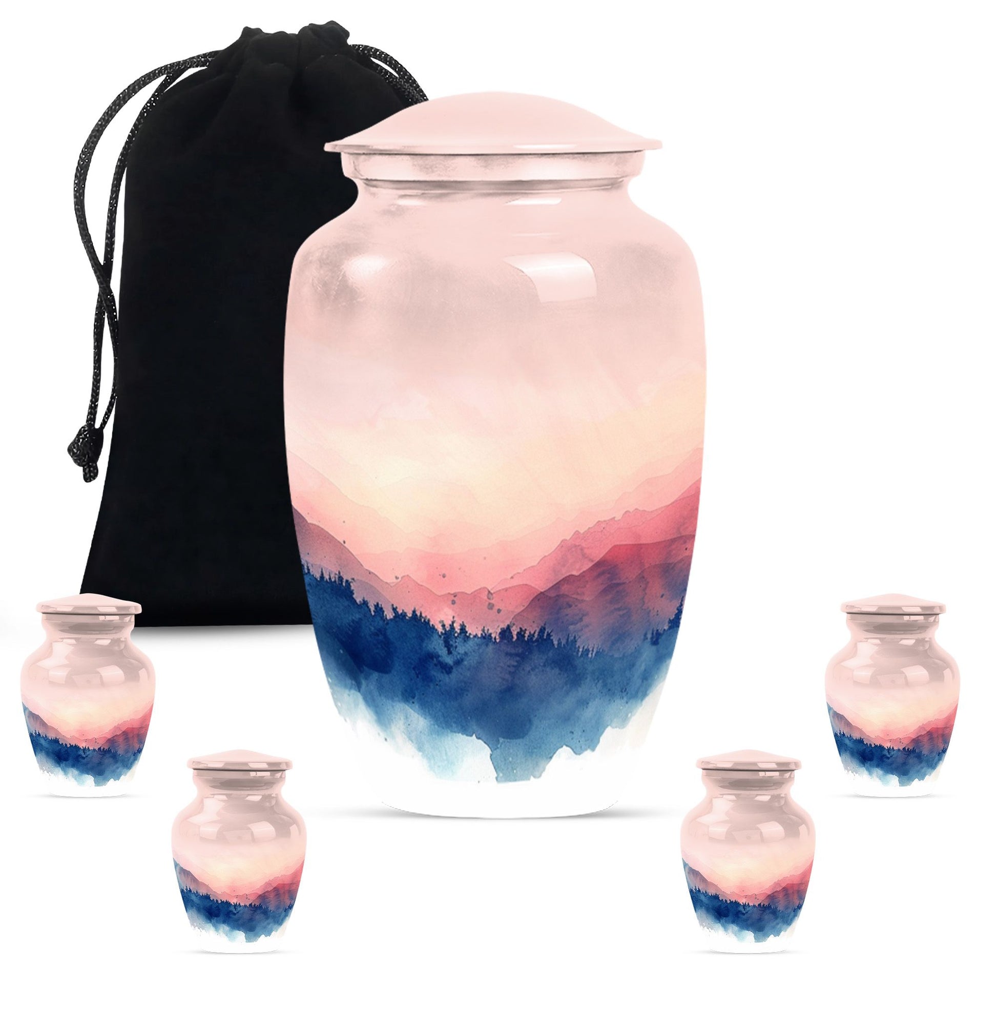 mountains urn , perfect for adult human ashes