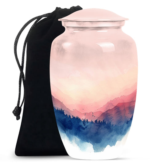 mountains urn , perfect for adult human ashes