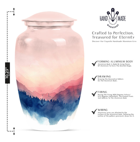 mountains urn , perfect for adult human ashes