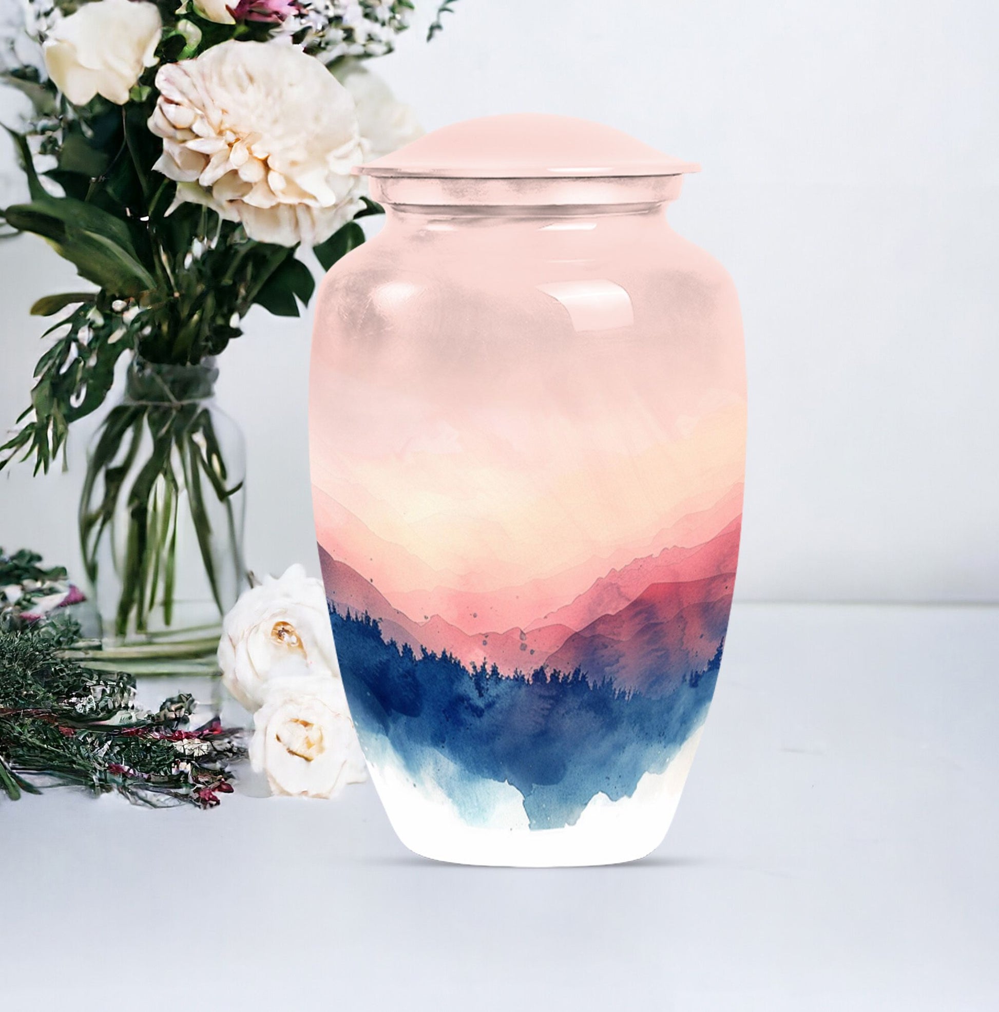 mountains urn , perfect for adult human ashes