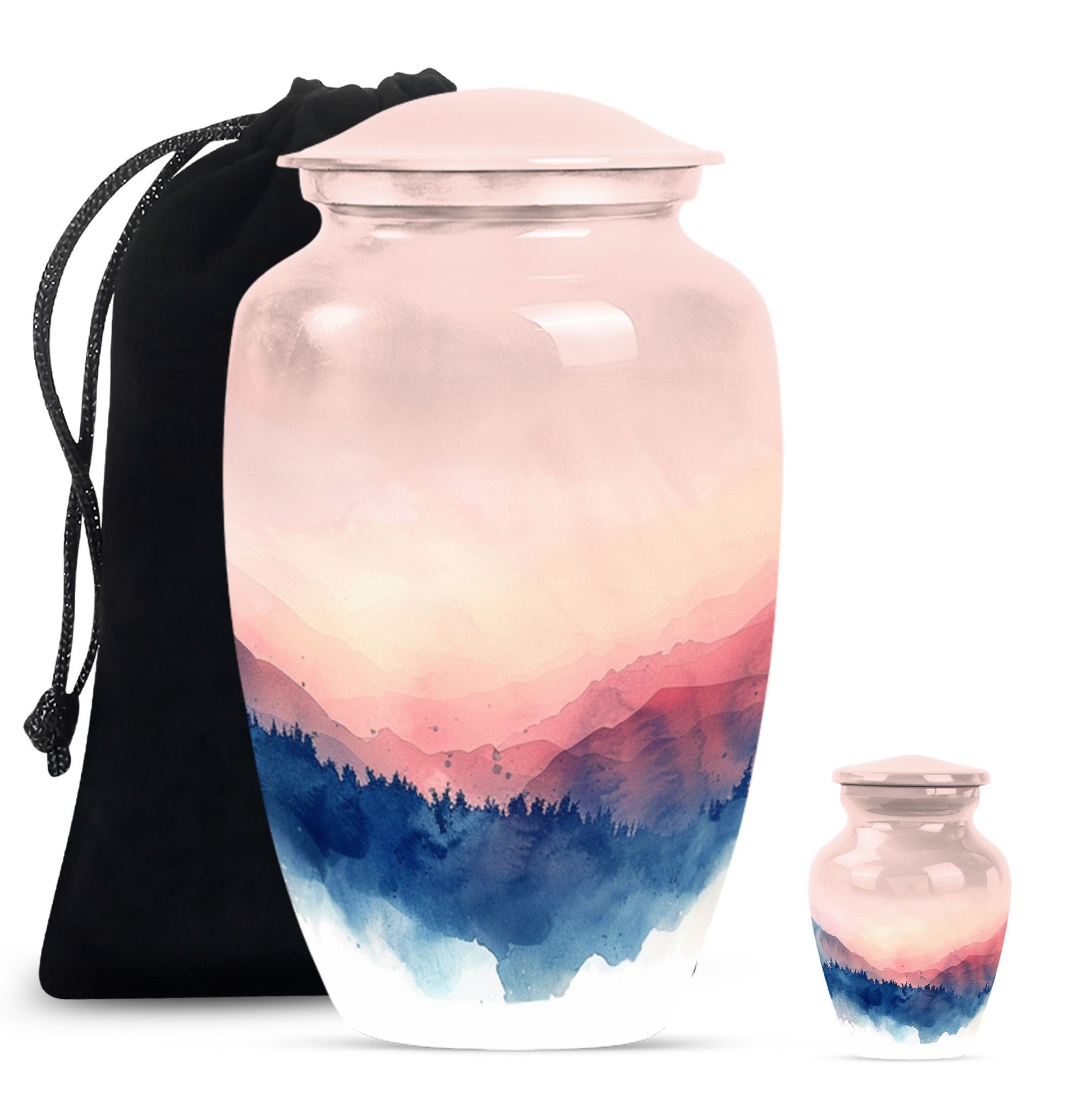 mountains urn , perfect for adult human ashes