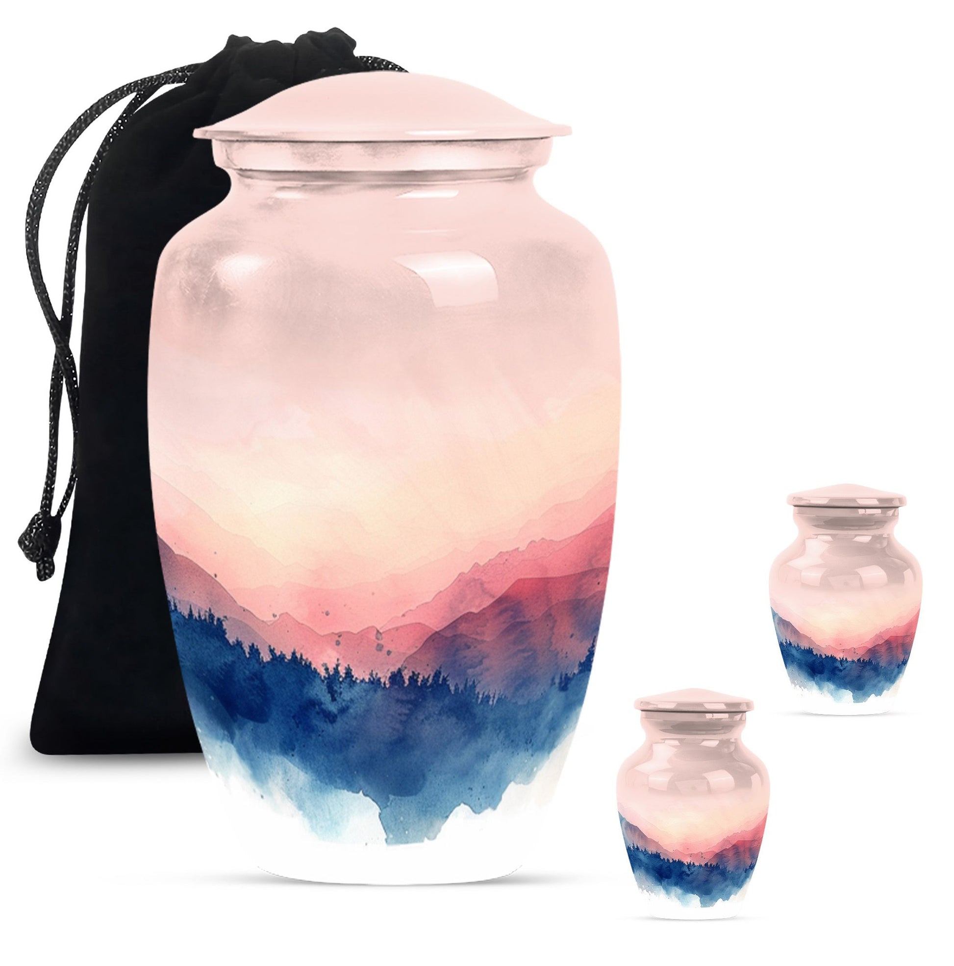 mountains urn , perfect for adult human ashes