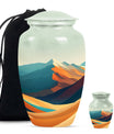Mountains Urn Keepsake For Ashes Funeral, Ashes Memorial Urn