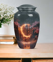 classic Lunar Urn, memorial urn for ground burial.