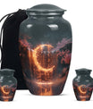 classic Lunar Urn, memorial urn for ground burial.