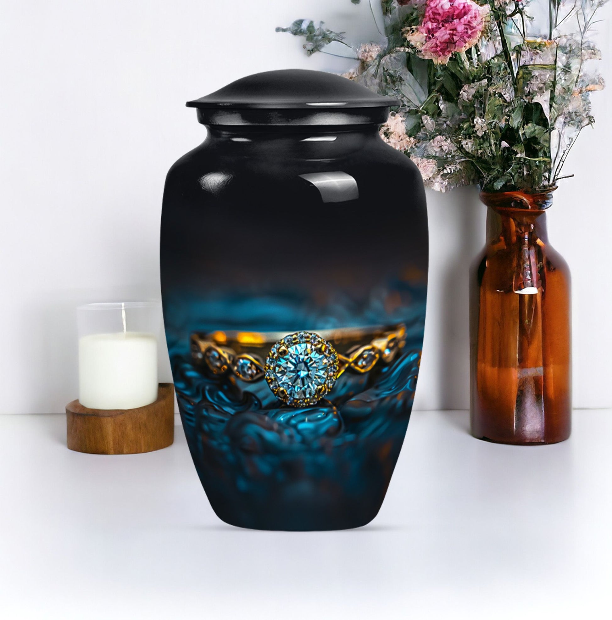 10-inch classic ring urn.