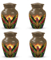 Classic phoenix urn in abstract design for human ashes