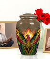 Classic phoenix urn in abstract design for human ashes