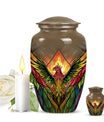 Classic phoenix urn in abstract design for human ashes