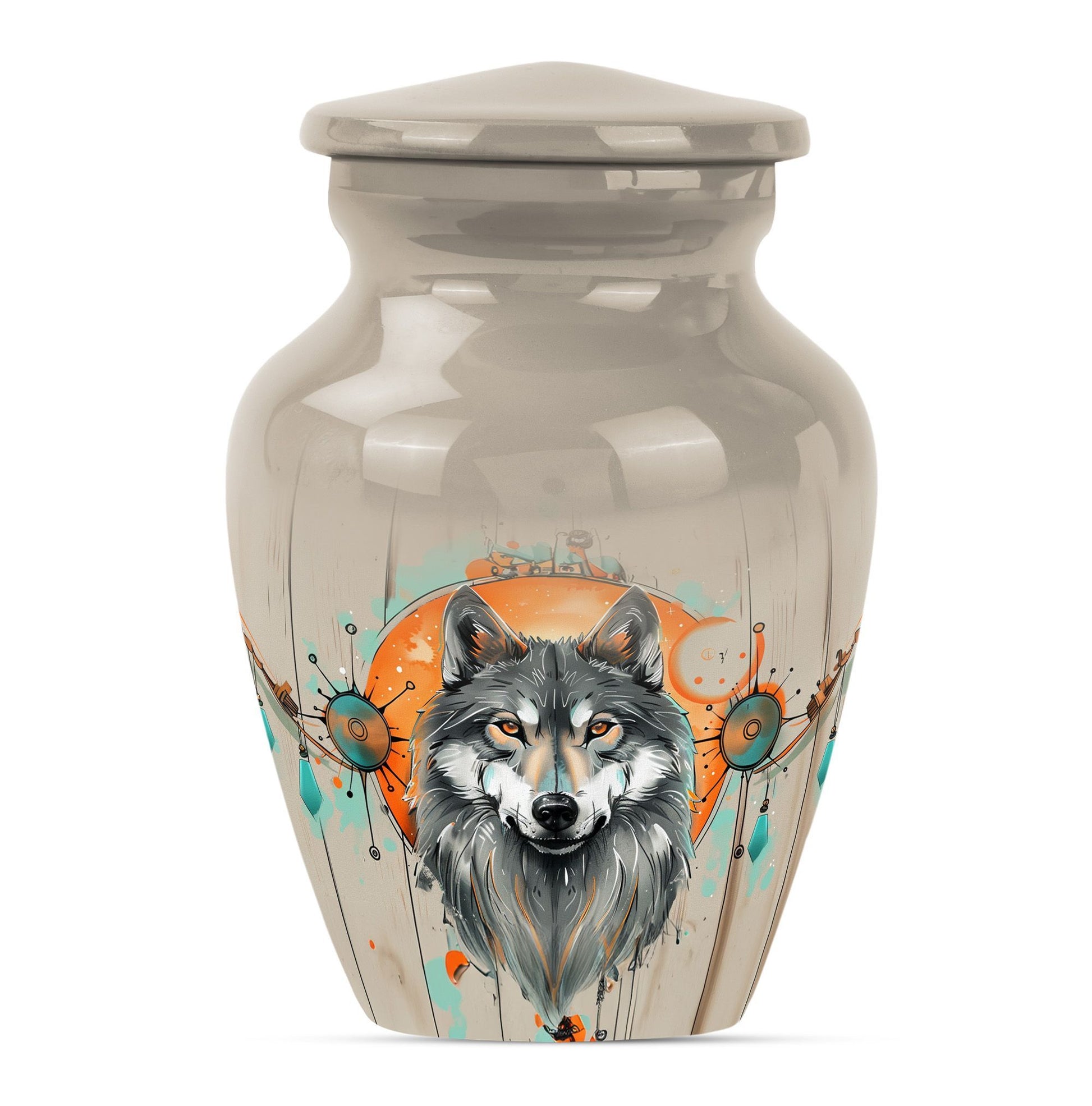 Classic 10-inch wolf Urn.