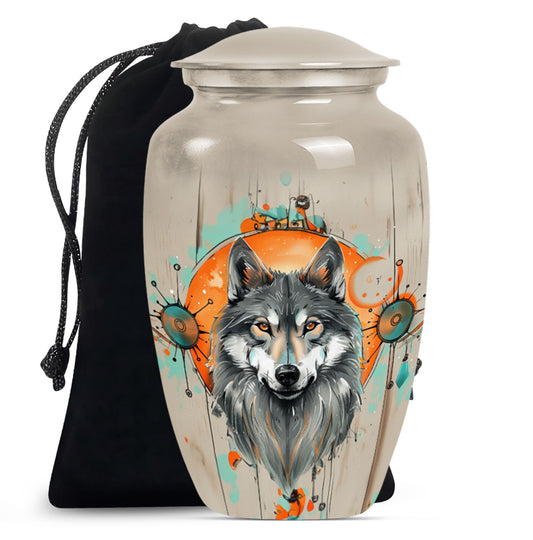 Classic 10-inch wolf Urn.