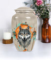 Classic 10-inch wolf Urn.