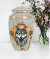 Classic 10-inch wolf Urn.