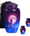 Wolf Keepsake For Human Ashes Funeral, Ashes Urn For Ashes