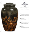 10-Inch classic military urn, memorial adult urn for ashes