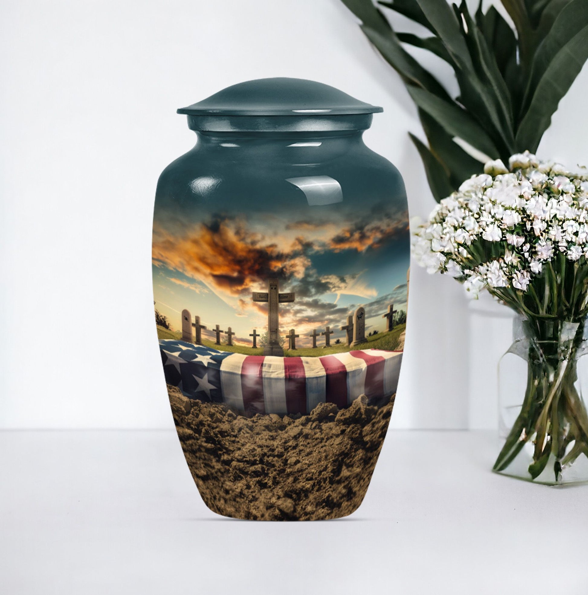 military urn.